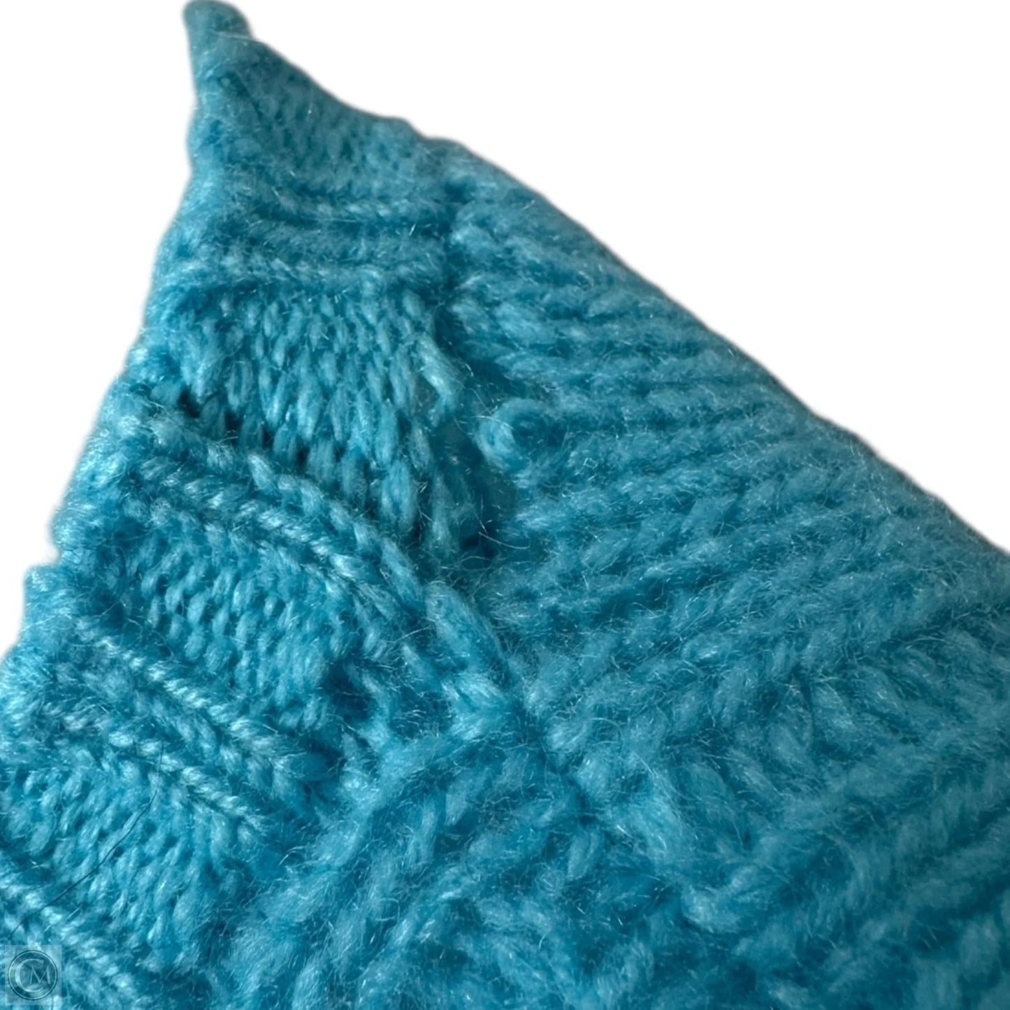 Cashmere Cable Crew Sweater By McCulley’s In Blue, Size: XL