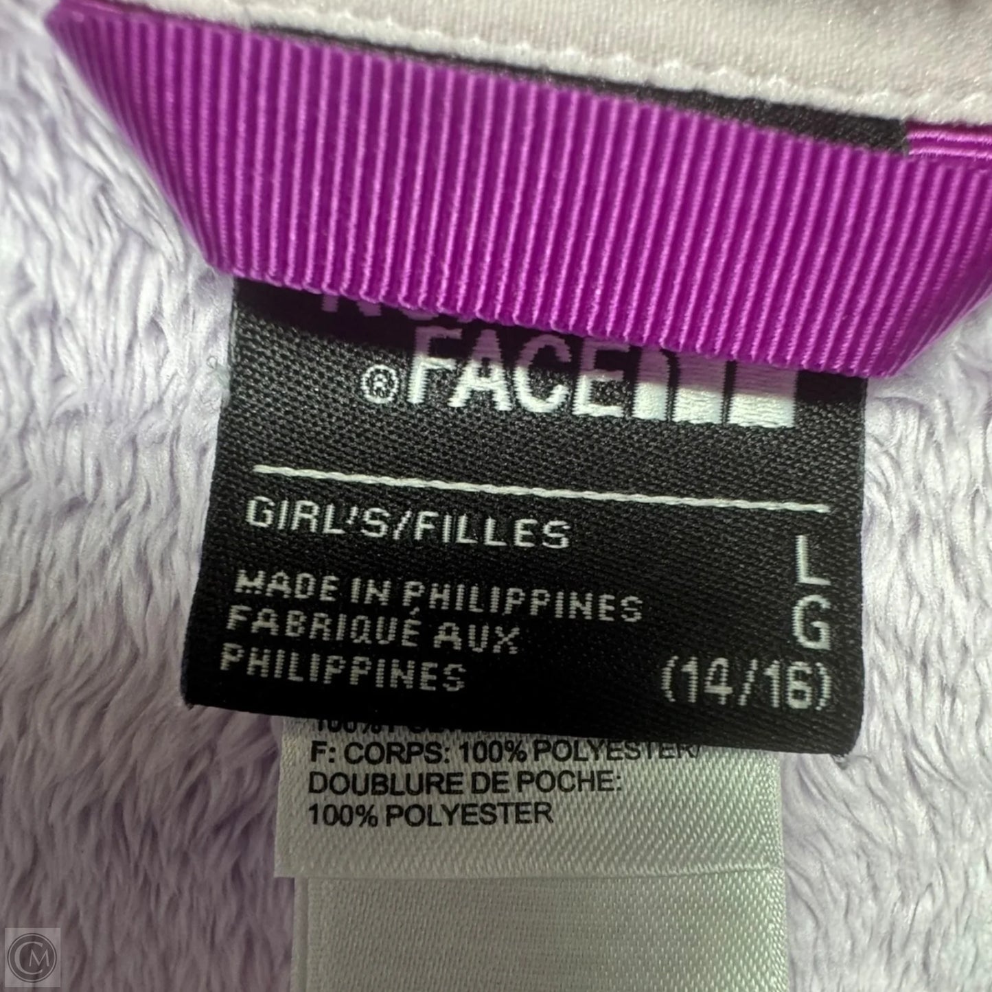 Jacket Fleece By The North Face In Purple, Size: Girls L