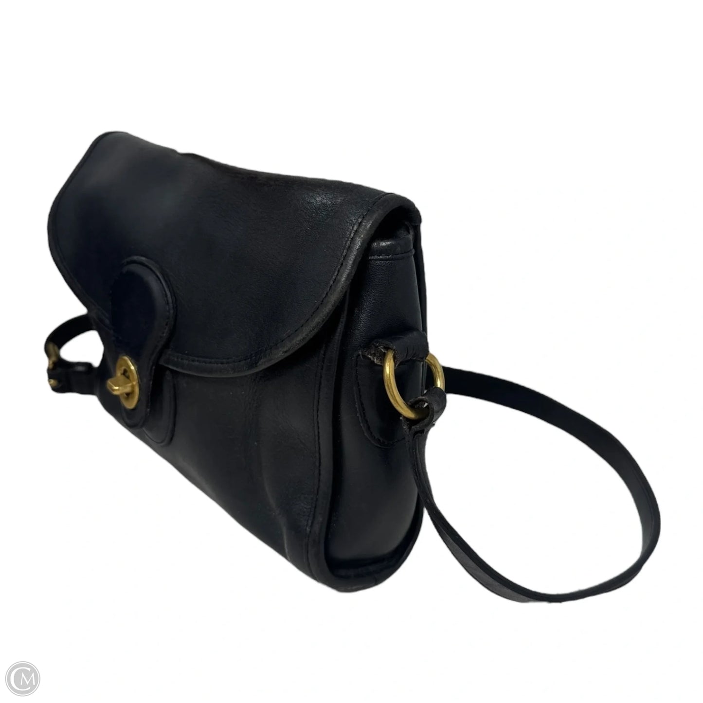 AS IS Vintage Leather Crossbody Handbag Designer By Coach, Size: Small