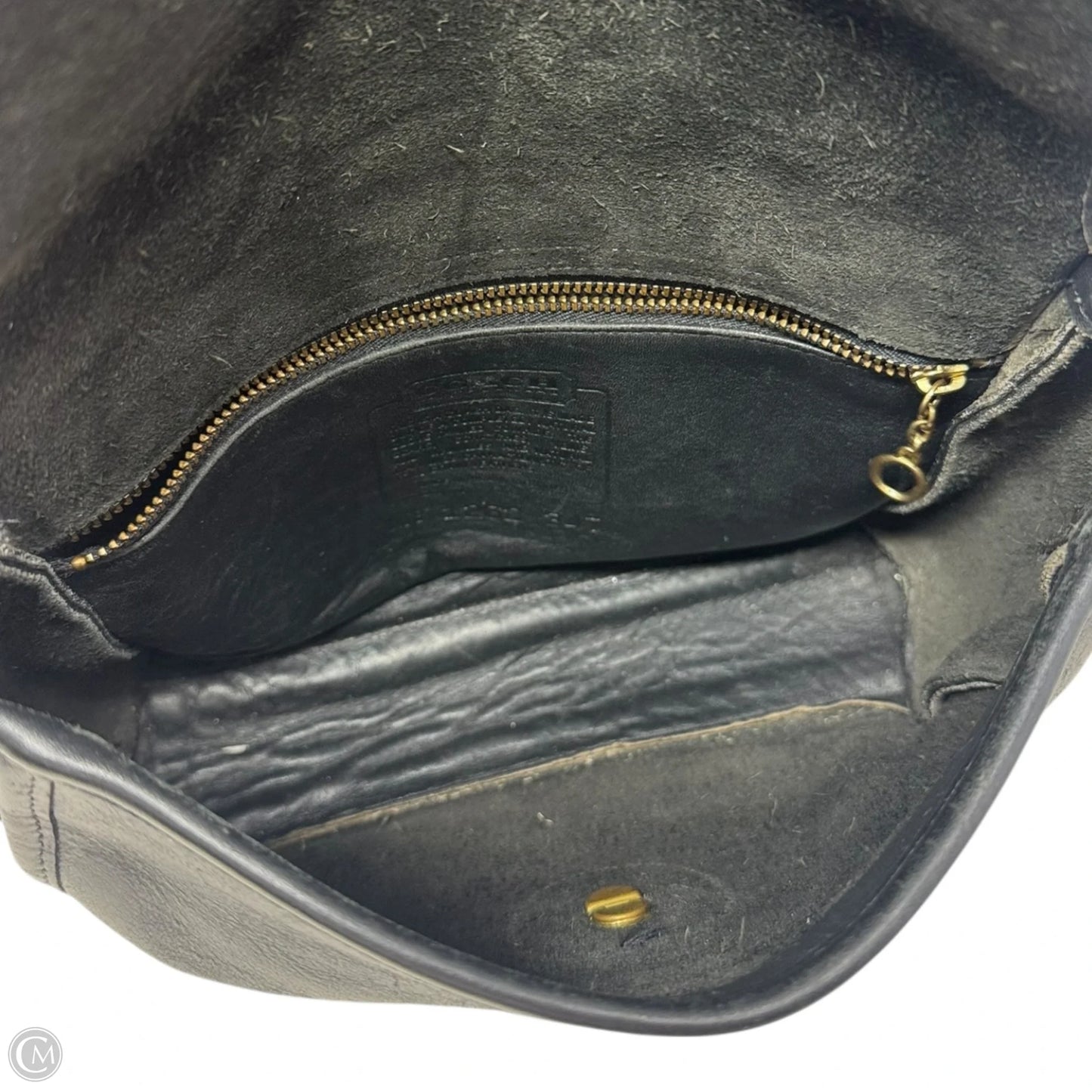 AS IS Vintage Leather Crossbody Handbag Designer By Coach, Size: Small