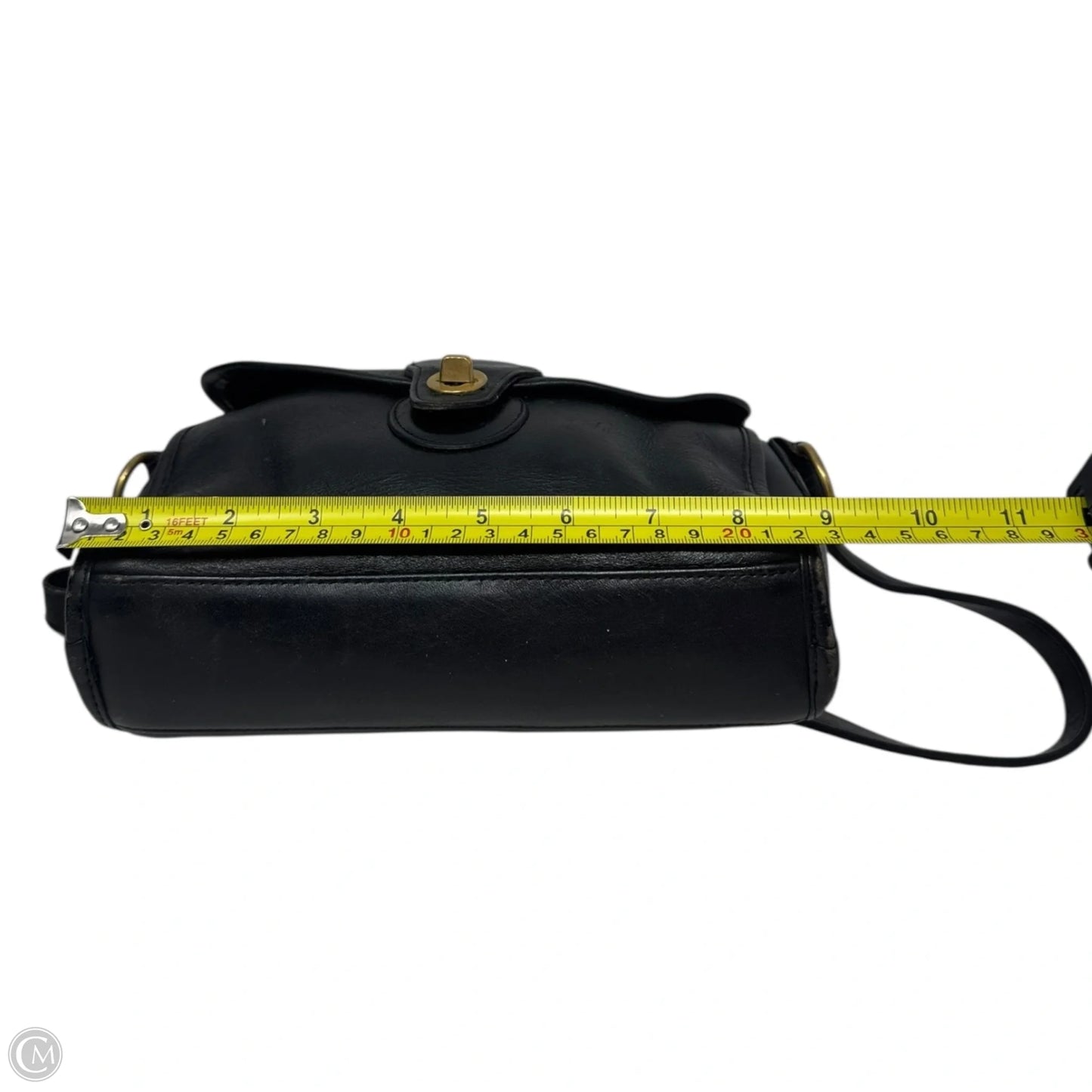 AS IS Vintage Leather Crossbody Handbag Designer By Coach, Size: Small