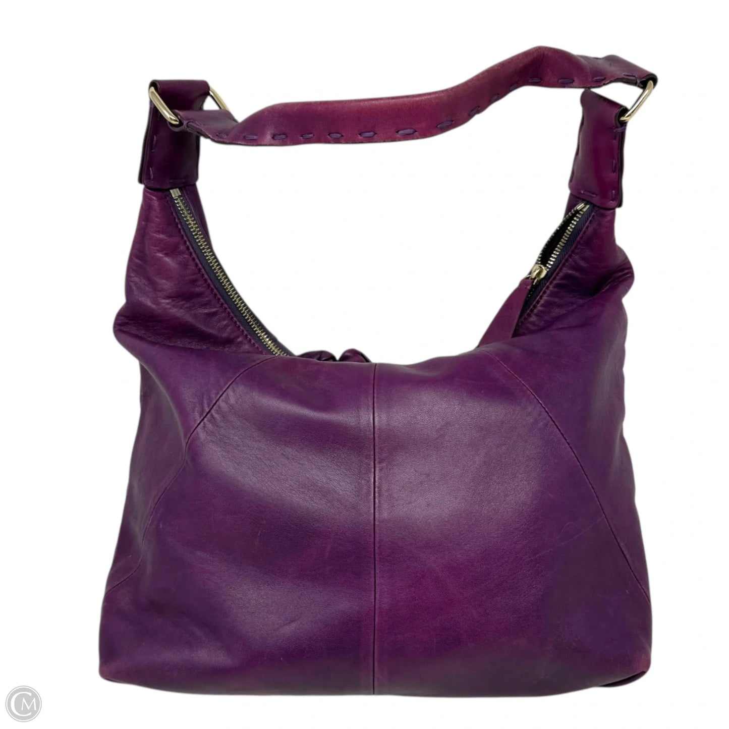 Elephant Leather Hobo Bag By David & Scotti C Anthropologie, Size: Medium