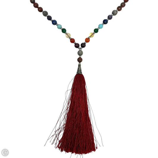 Multi Stone Chakra Mala Necklace Lariat & Y-drop