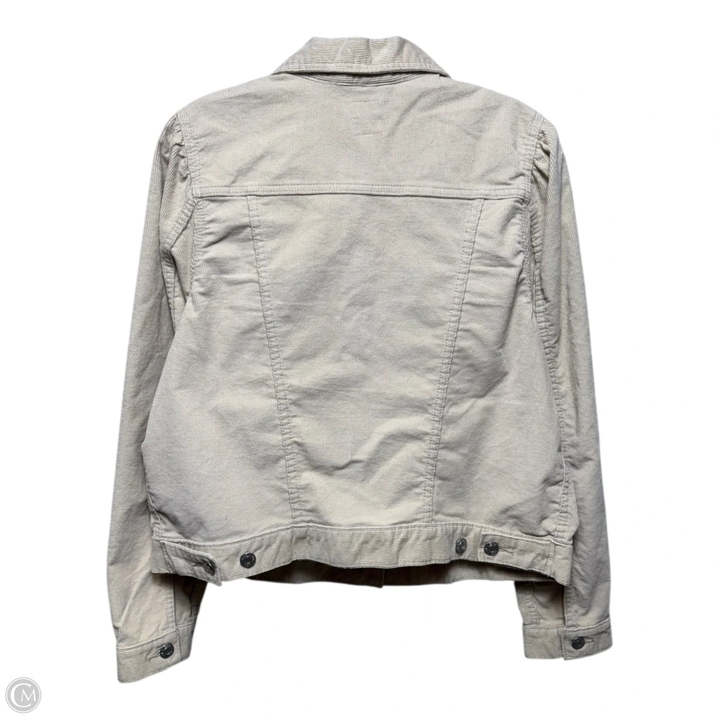Corduroy Jacket By Gap In Cream, Size: L