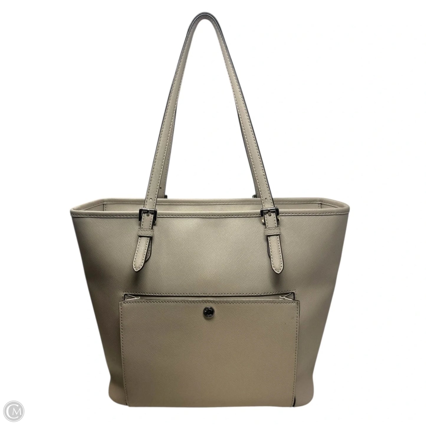 Jet Set Saffiano Tote Handbag Designer By Michael Kors, Size: Medium