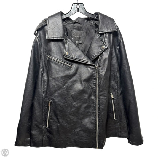 Jacket Moto By Lane Bryant In Black, Size: 3x