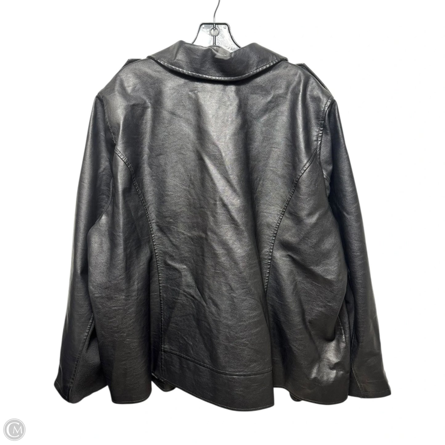 Jacket Moto By Lane Bryant In Black, Size: 3x