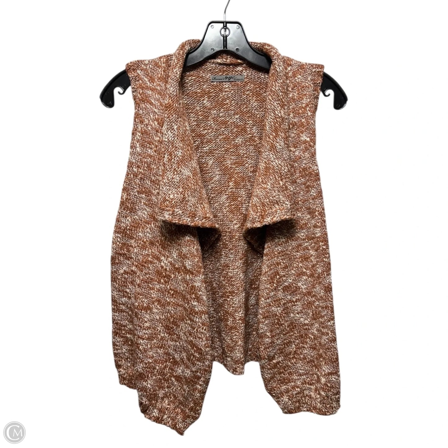 Vest Sweater Cardigan By Renee’s In Orange, Size: S