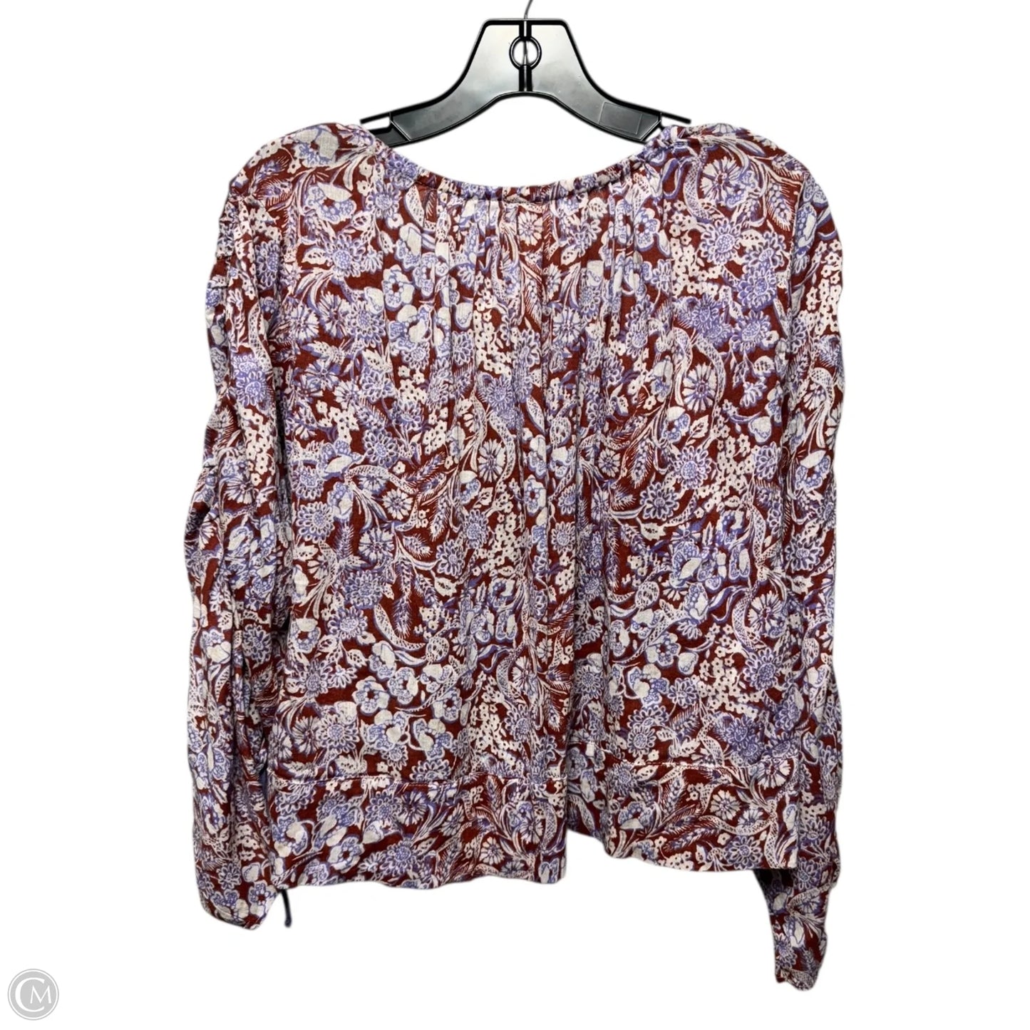 Top Long Sleeve By Anthropologie In Multi-colored, Size: S