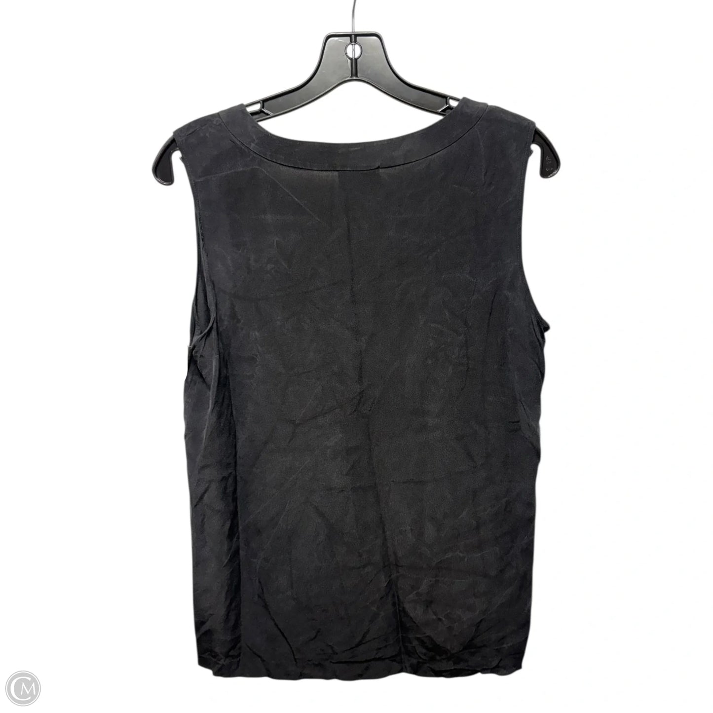 Silk Top Sleeveless Designer By Kate Spade In Black, Size: 8