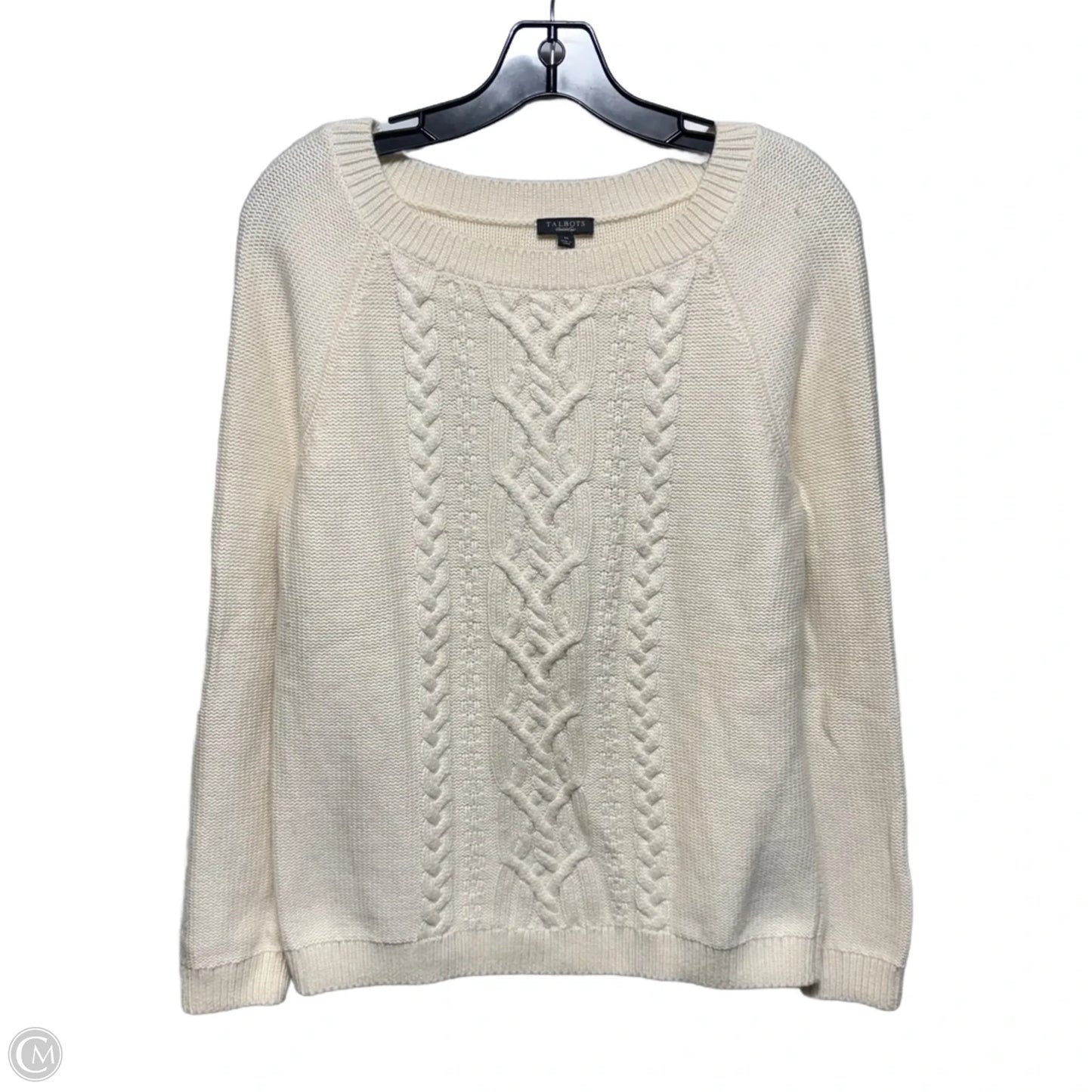 Sweater By Talbots In Cream, Size: M