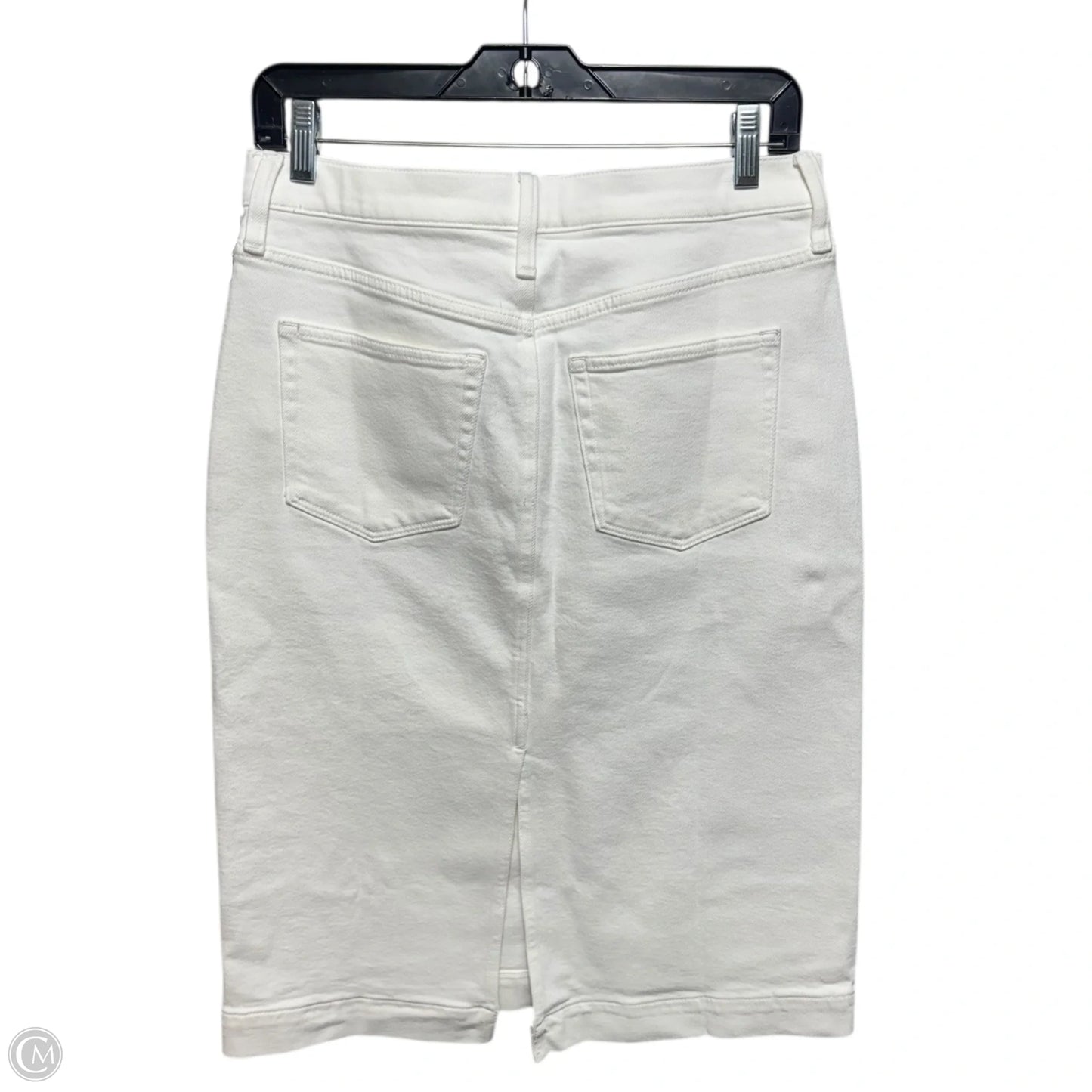 Skirt Midi By J. Crew In White Denim, Size: 6