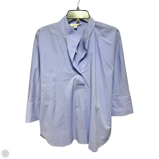 Top 3/4 Sleeve By Ann Taylor In Purple, Size: Xs