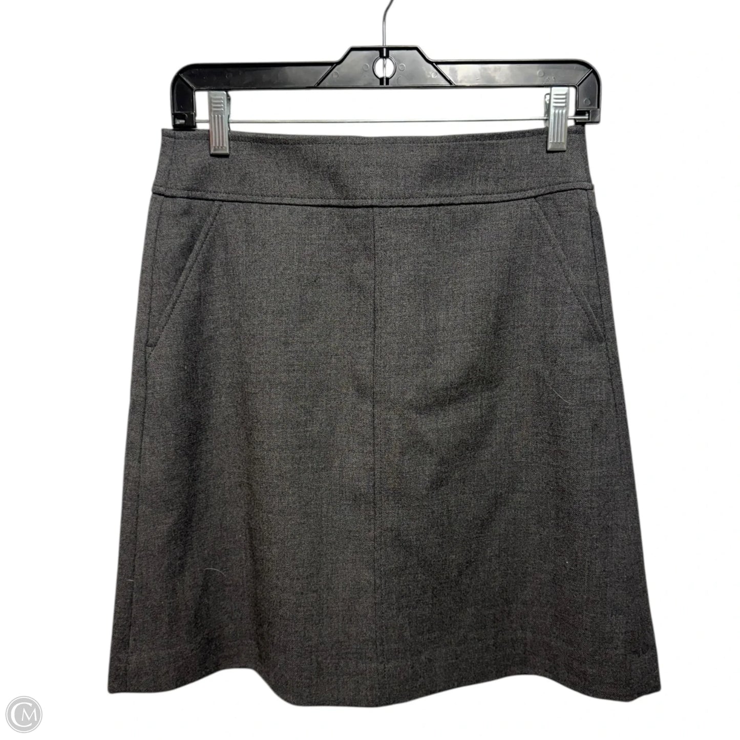 Wool Blend Skirt Mini & Short By Uniqlo In Grey, Size: 4