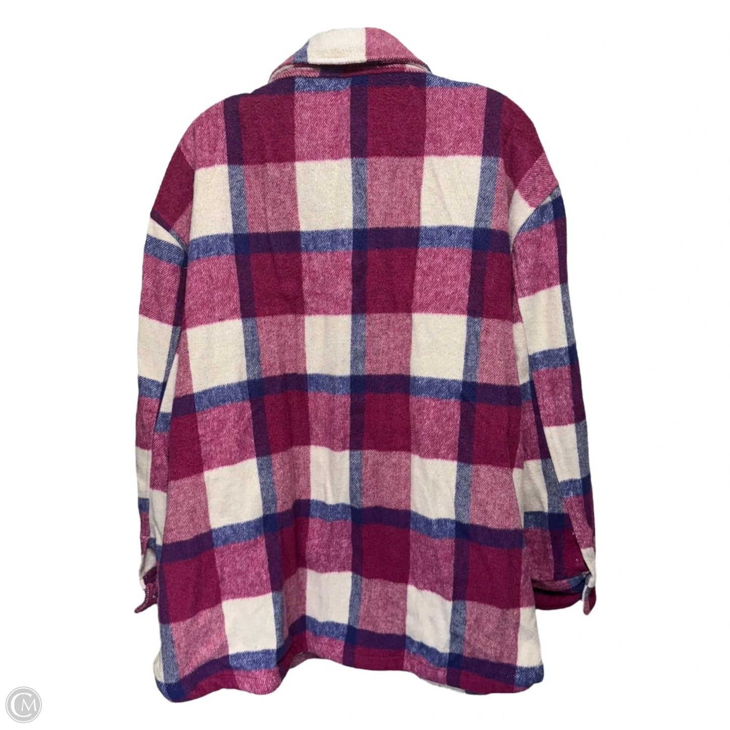 Jacket Shirt By Member’s Mark In Plaid Pattern, Size: XXL