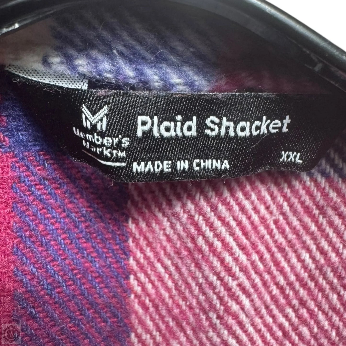 Jacket Shirt By Member’s Mark In Plaid Pattern, Size: XXL