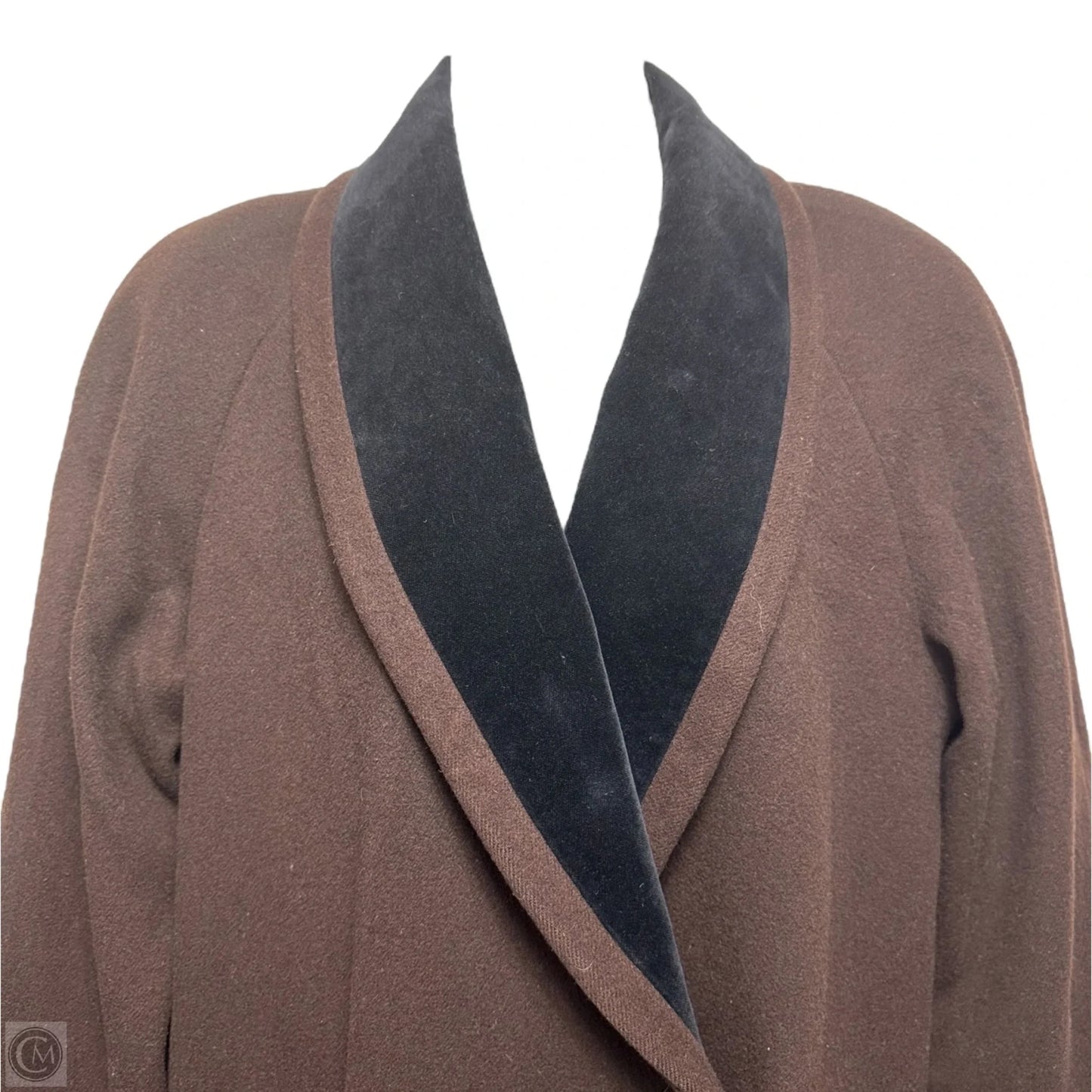 Vintage Wool Coat By Evan-picone In Brown, Size: 4