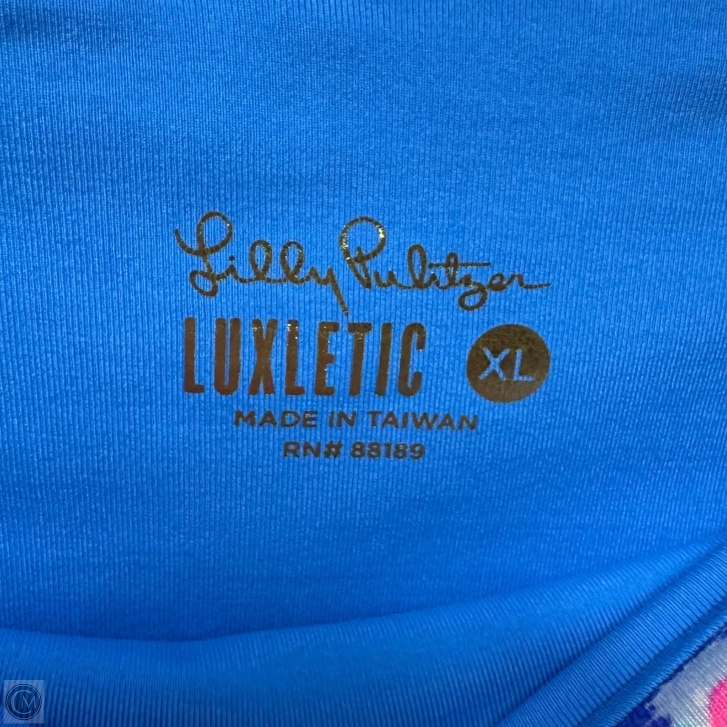 Athletic Leggings Designer By Luxletic Lilly Pulitzer In Multi-colored, Size: Xl