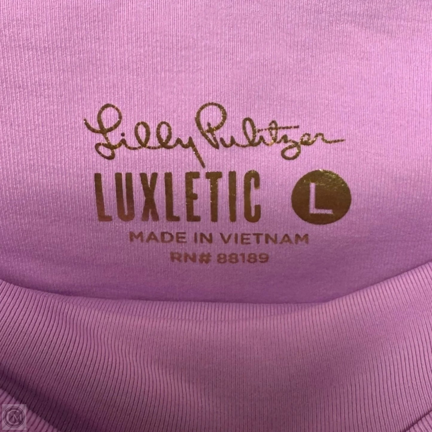 Athletic Leggings Designer By Luxletic Lilly Pulitzer In Animal Print, Size: L