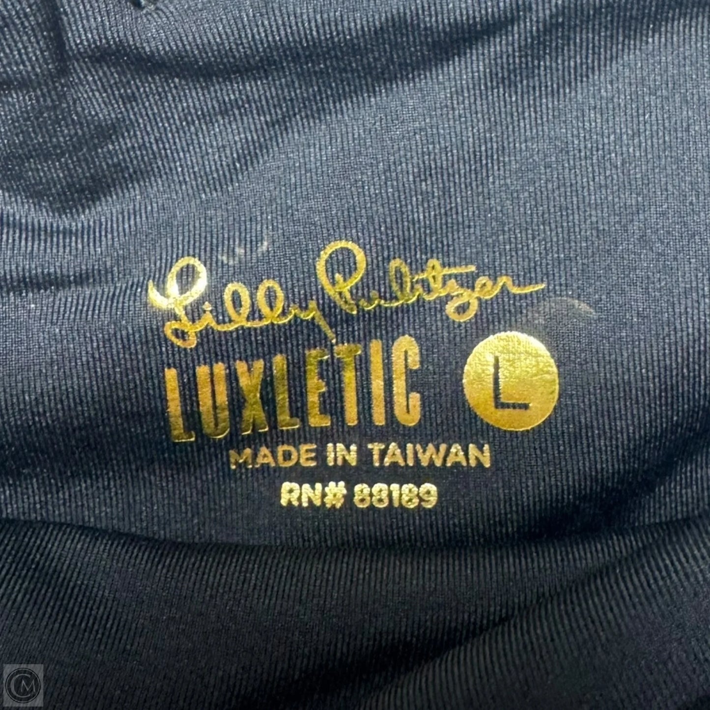 Athletic Leggings Designer By Luxletic Lilly Pulitzer In Animal Print, Size: L