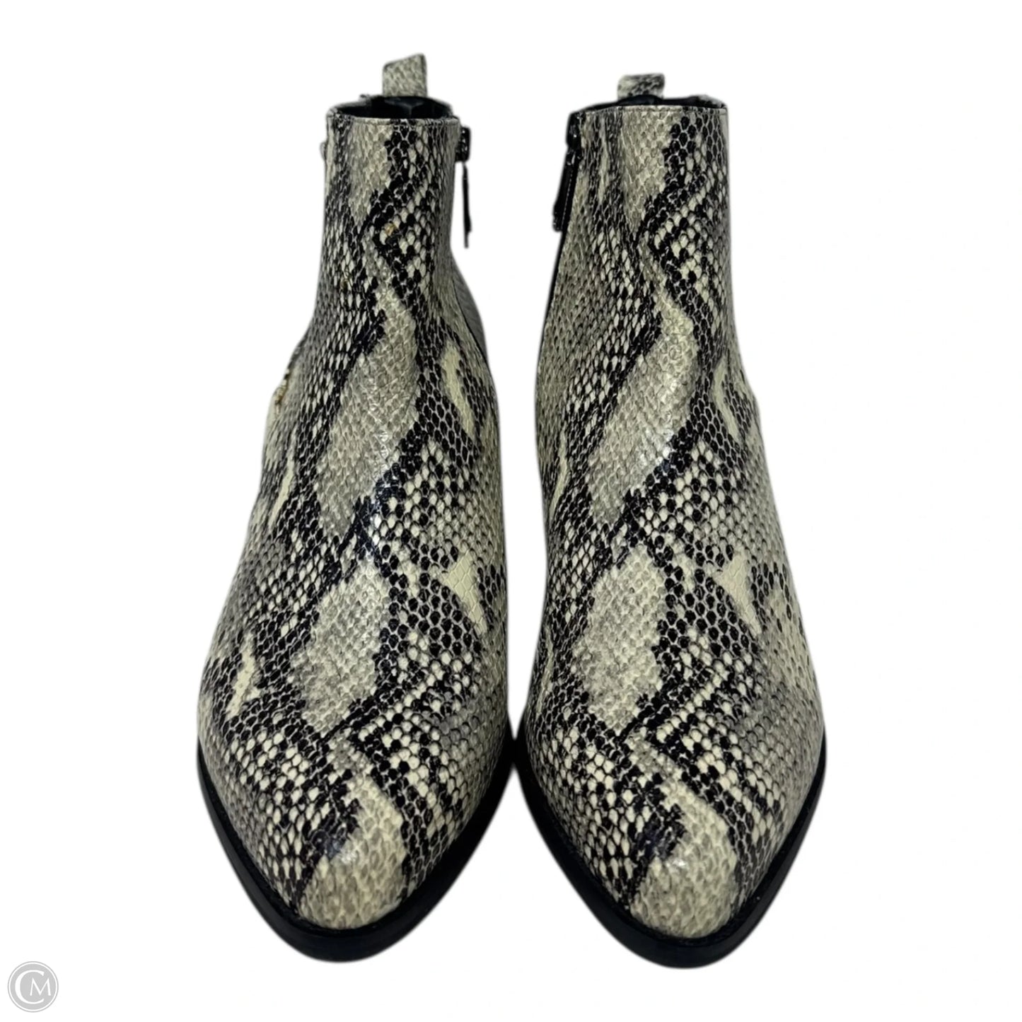 Boots Ankle Heels By Blondo In Snakeskin Print, Size: 11