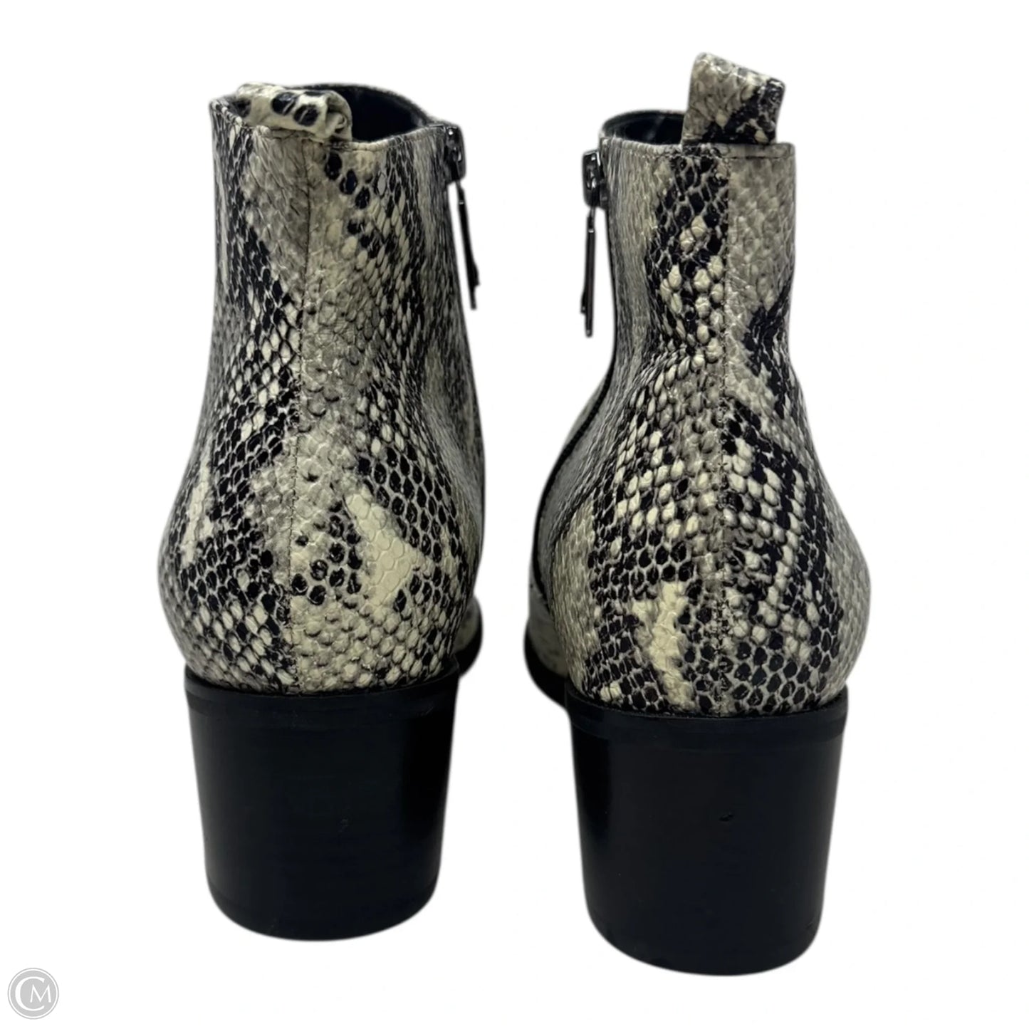 Boots Ankle Heels By Blondo In Snakeskin Print, Size: 11
