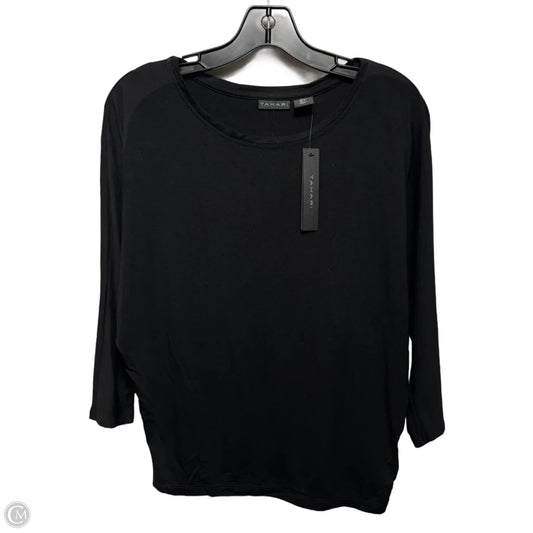 Top Long Sleeve By Tahari In Black, Size: S
