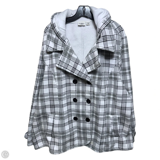 Jacket Other By Cato In Plaid Pattern, Size: 26/28
