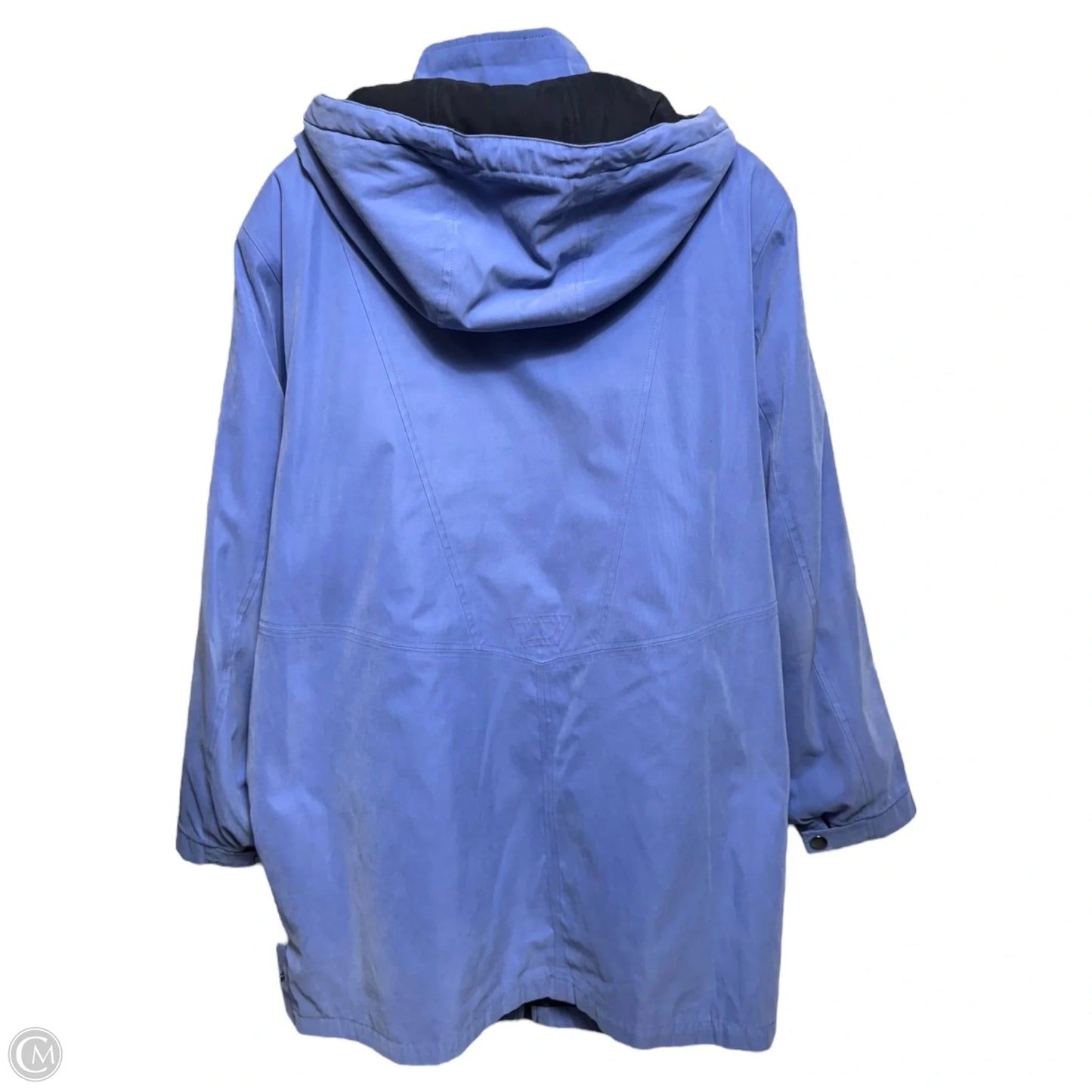 Hooded Coat By Braefair In Periwinkle, Size: 2X