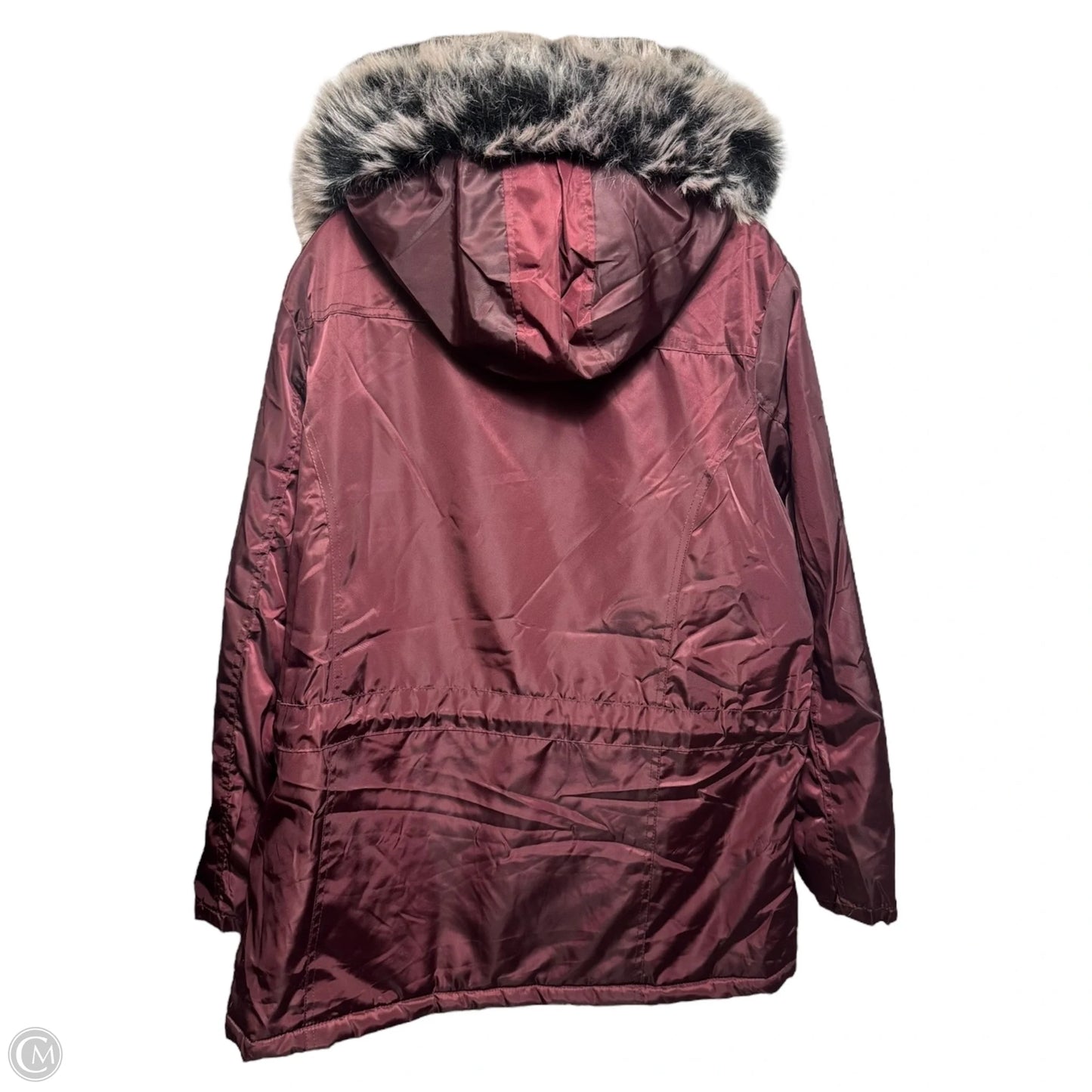Hooded Parka By YMI Collection In Sangria, Size: 3X