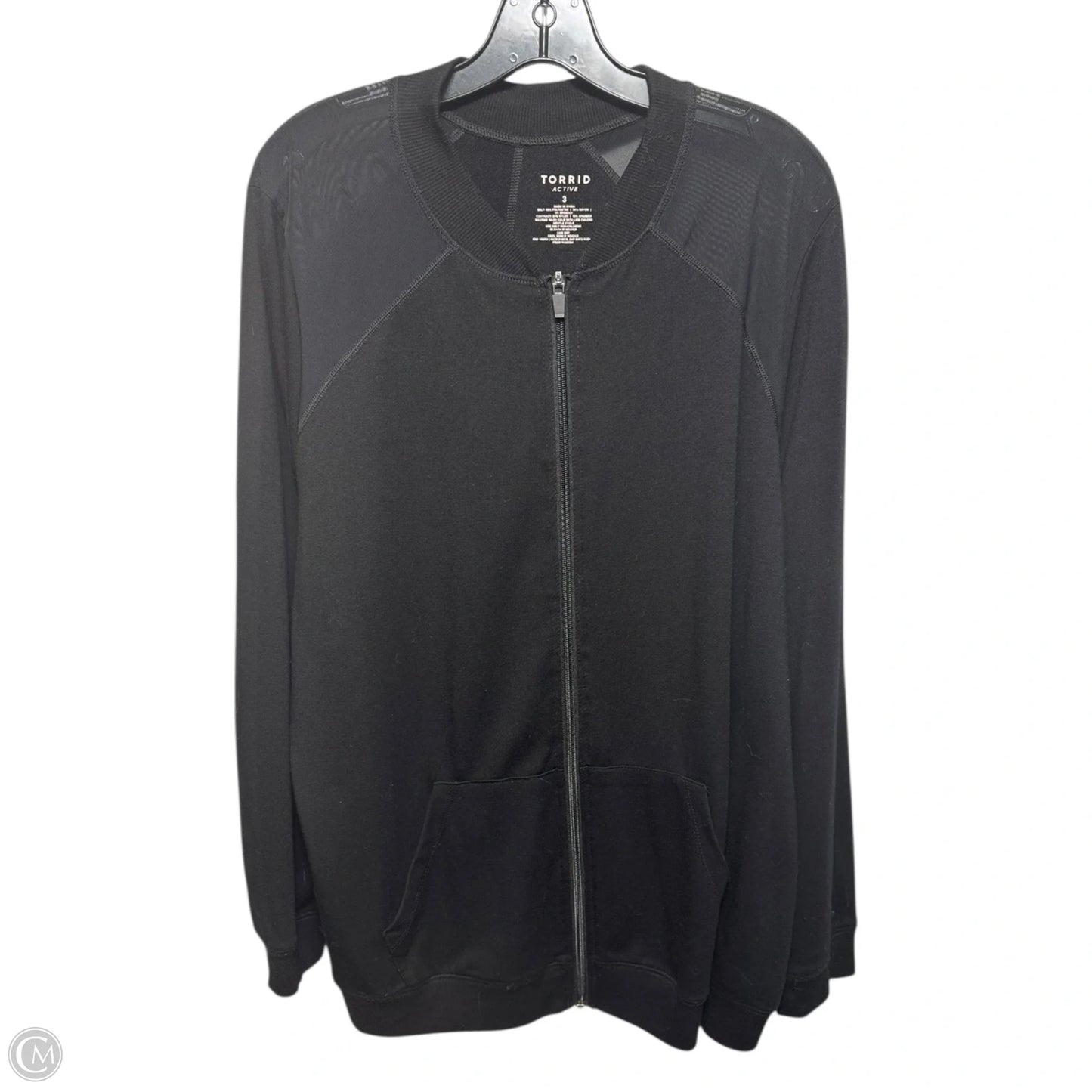 Athletic Jacket By Torrid In Black, Size: 3x