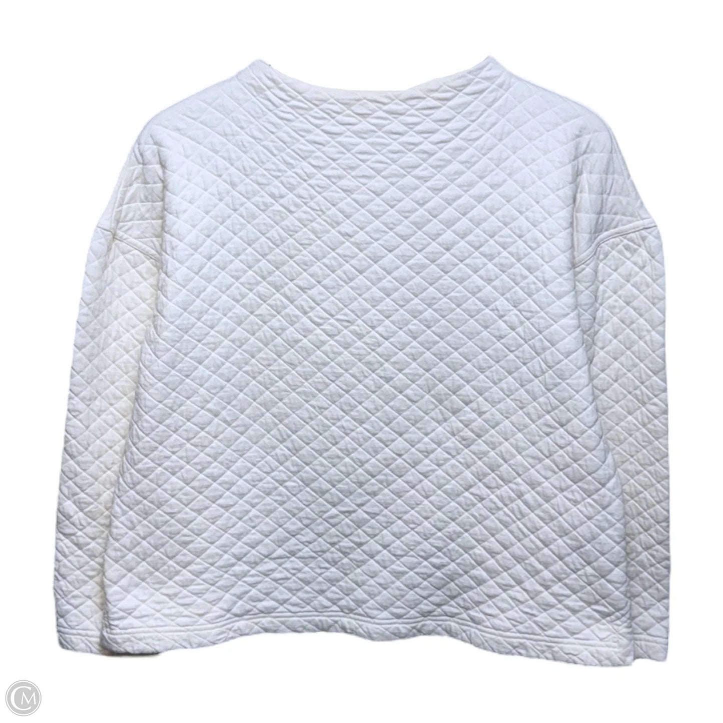 Top Long Sleeve By Eileen Fisher In Cream, Size: S Petite
