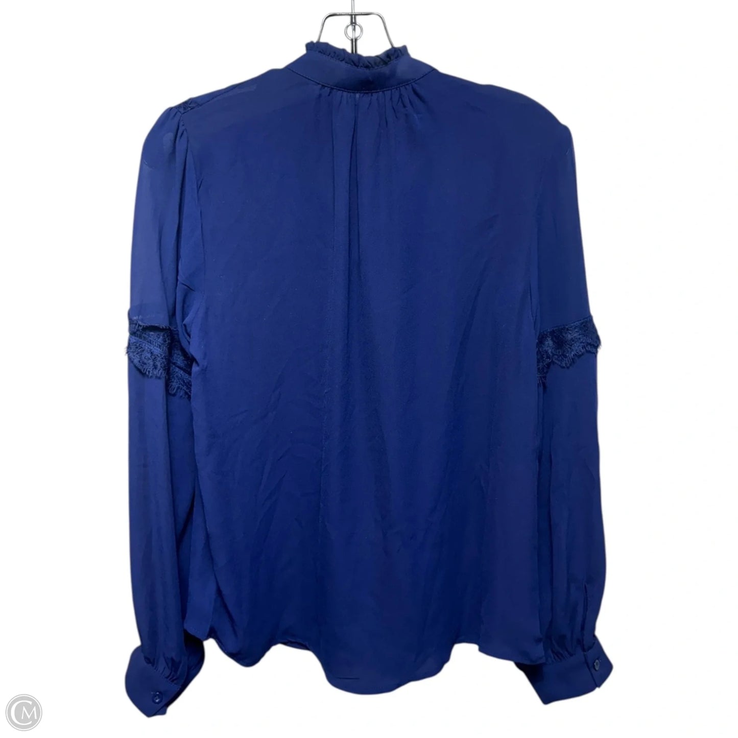 Harper Renaissance Neckline Blouse Long Sleeve By Strut & Bolt In Navy, Size: S