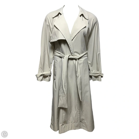Trench Coat By Carbon 38 In Cream, Size: M
