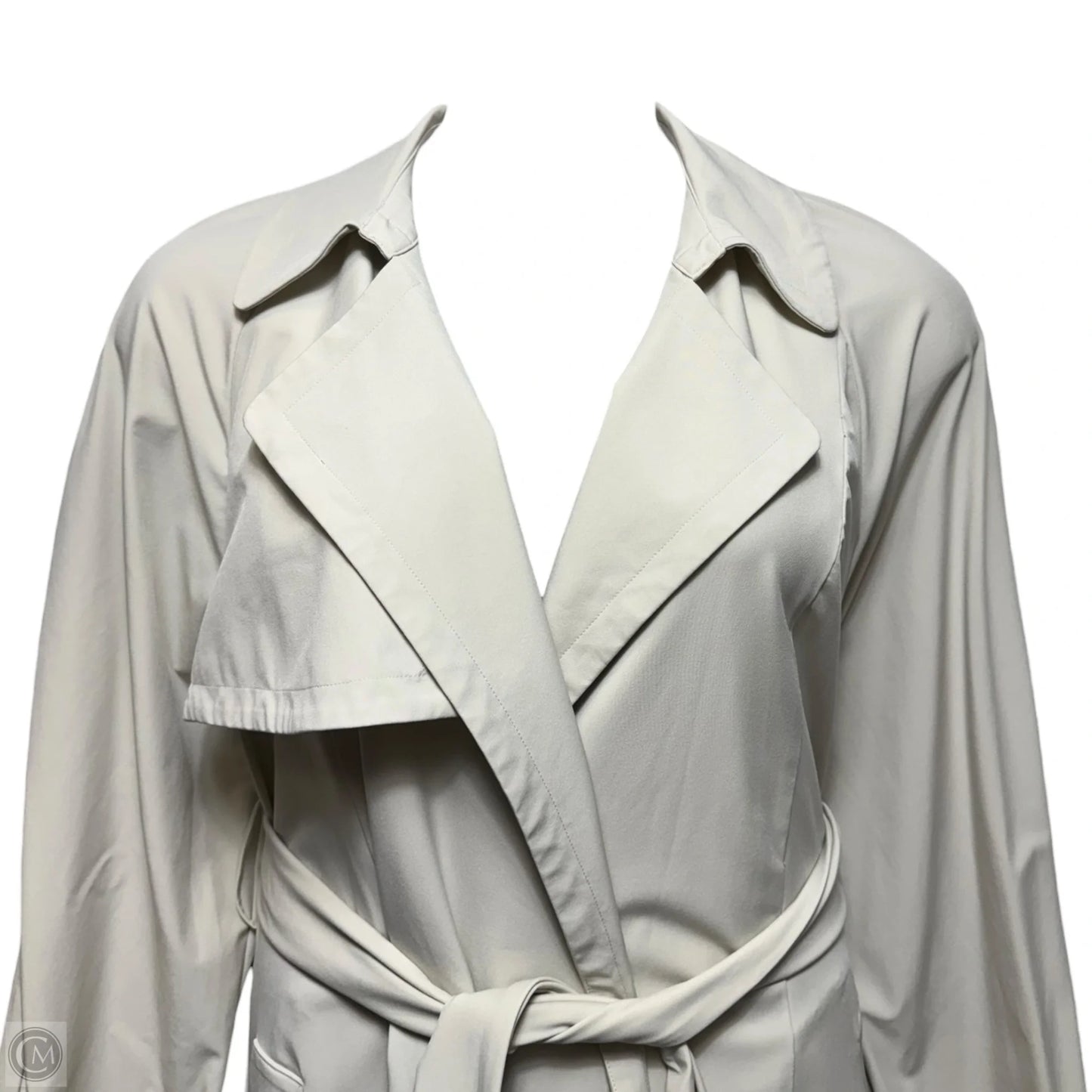 Trench Coat By Carbon 38 In Cream, Size: M