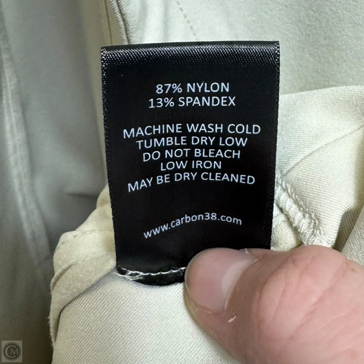 Trench Coat By Carbon 38 In Cream, Size: M