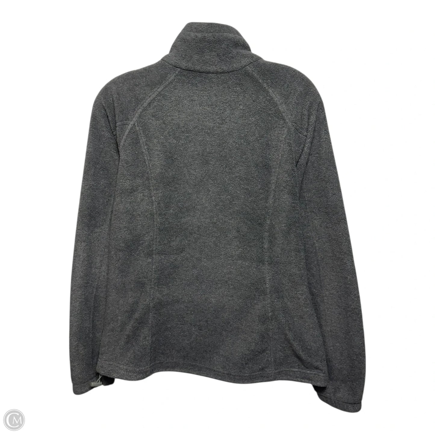 Jacket Fleece By Columbia In Gray & Pink, Size: M