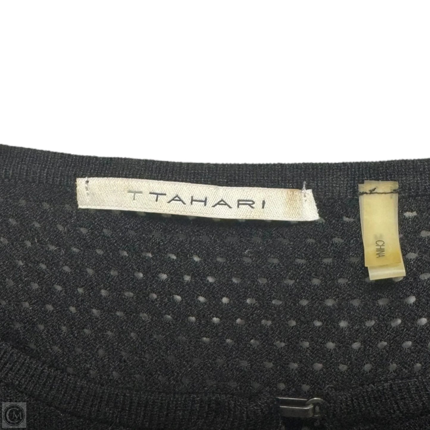 Sweater Cardigan By Tahari In Black, Size: M