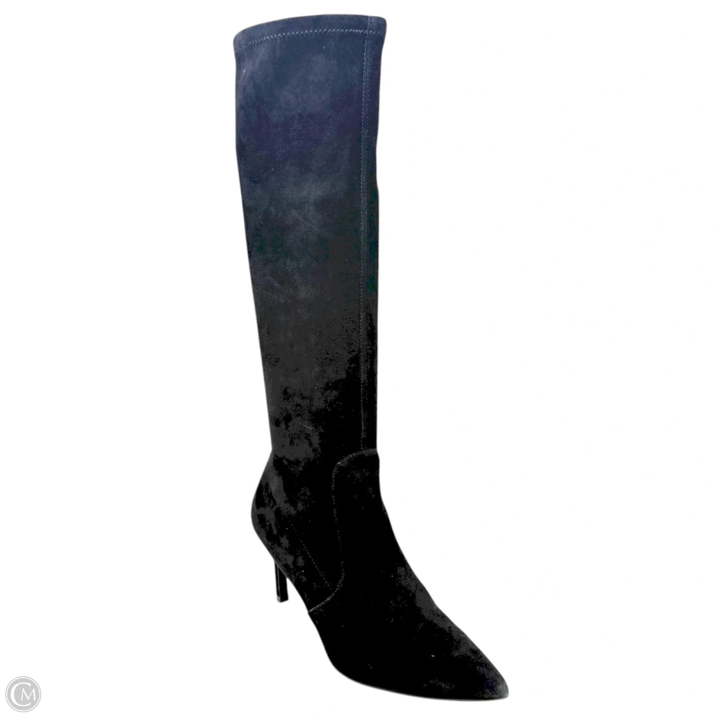 Power Boots 75 Designer By Stuart Weitzman In Black, Size: 7