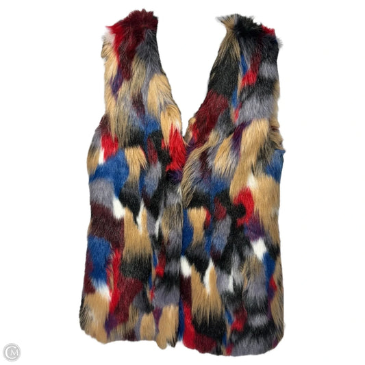 Faux Fur Vest By Gianni Bini In Multi-colored, Size: XS