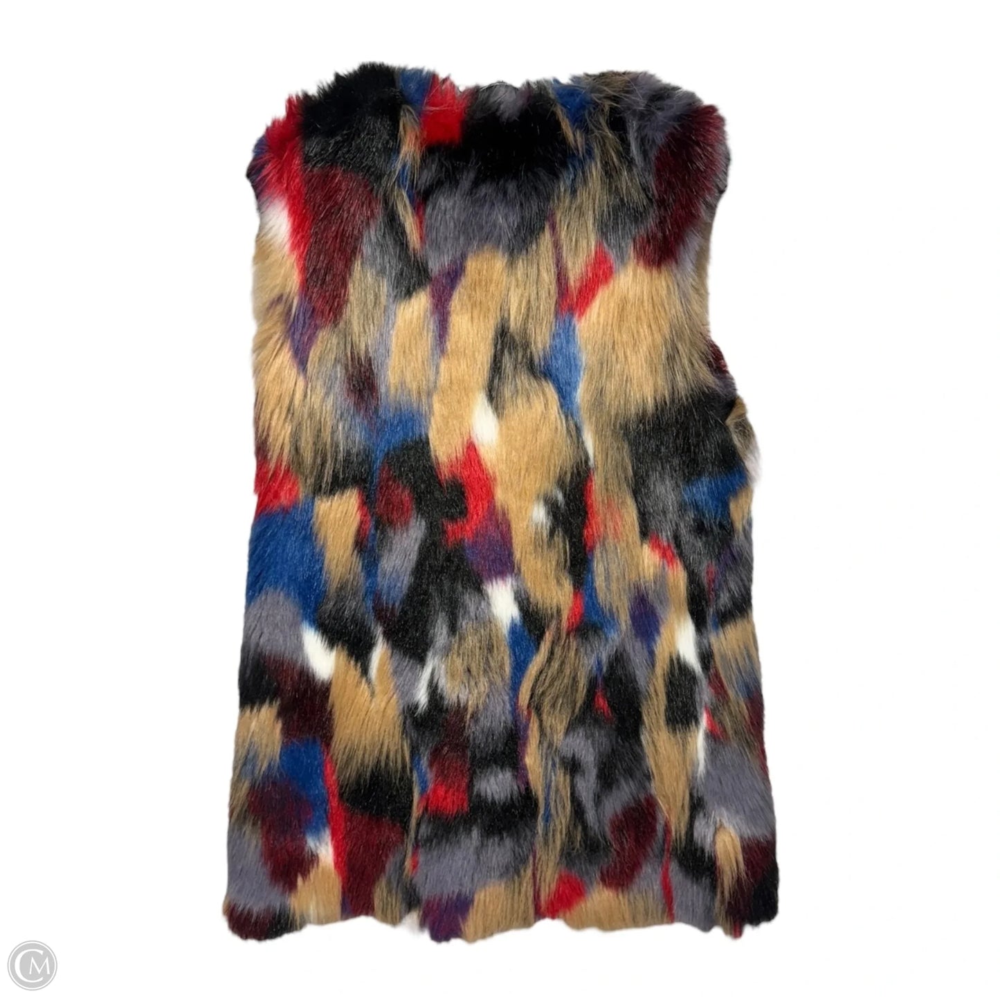 Faux Fur Vest By Gianni Bini In Multi-colored, Size: XS