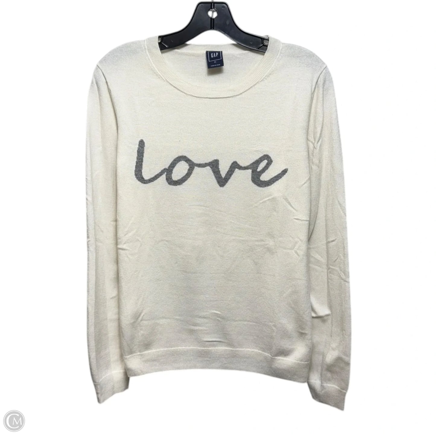 Sweater By Gap In White, Size: Xl
