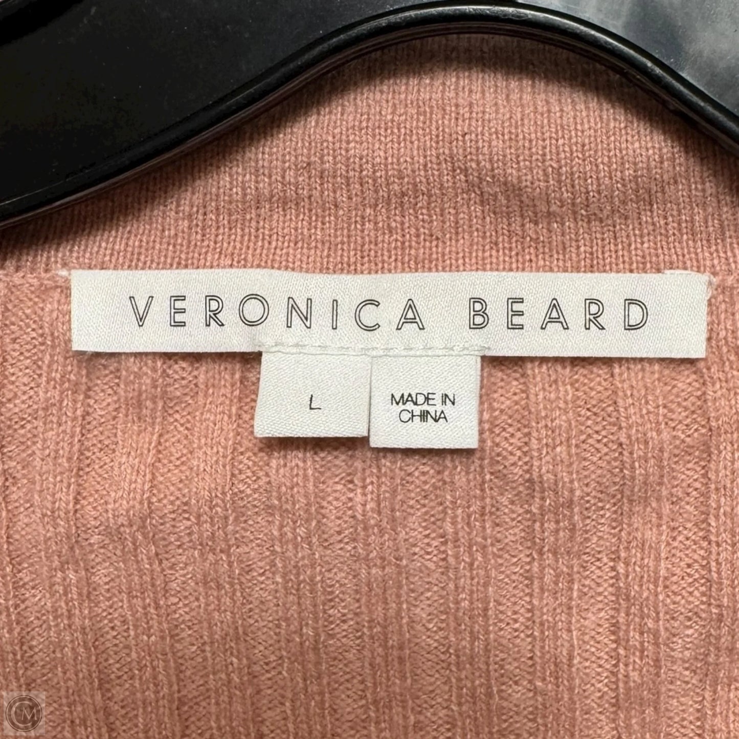 Lazana Cashmere Polo Cardigan Sweater By Veronica Beard In Pink, Size: L