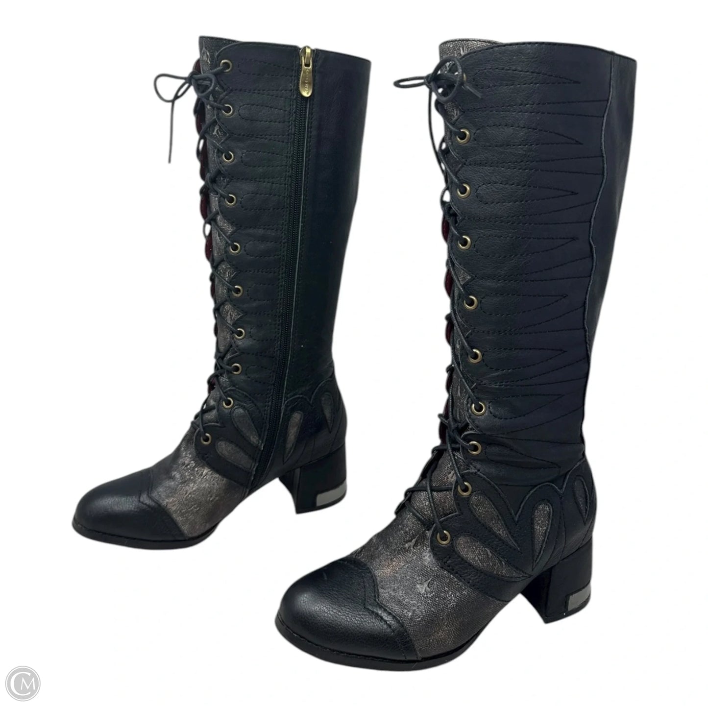 Boots Mid-calf Heels By Spring Step In Bronze, Size: 5