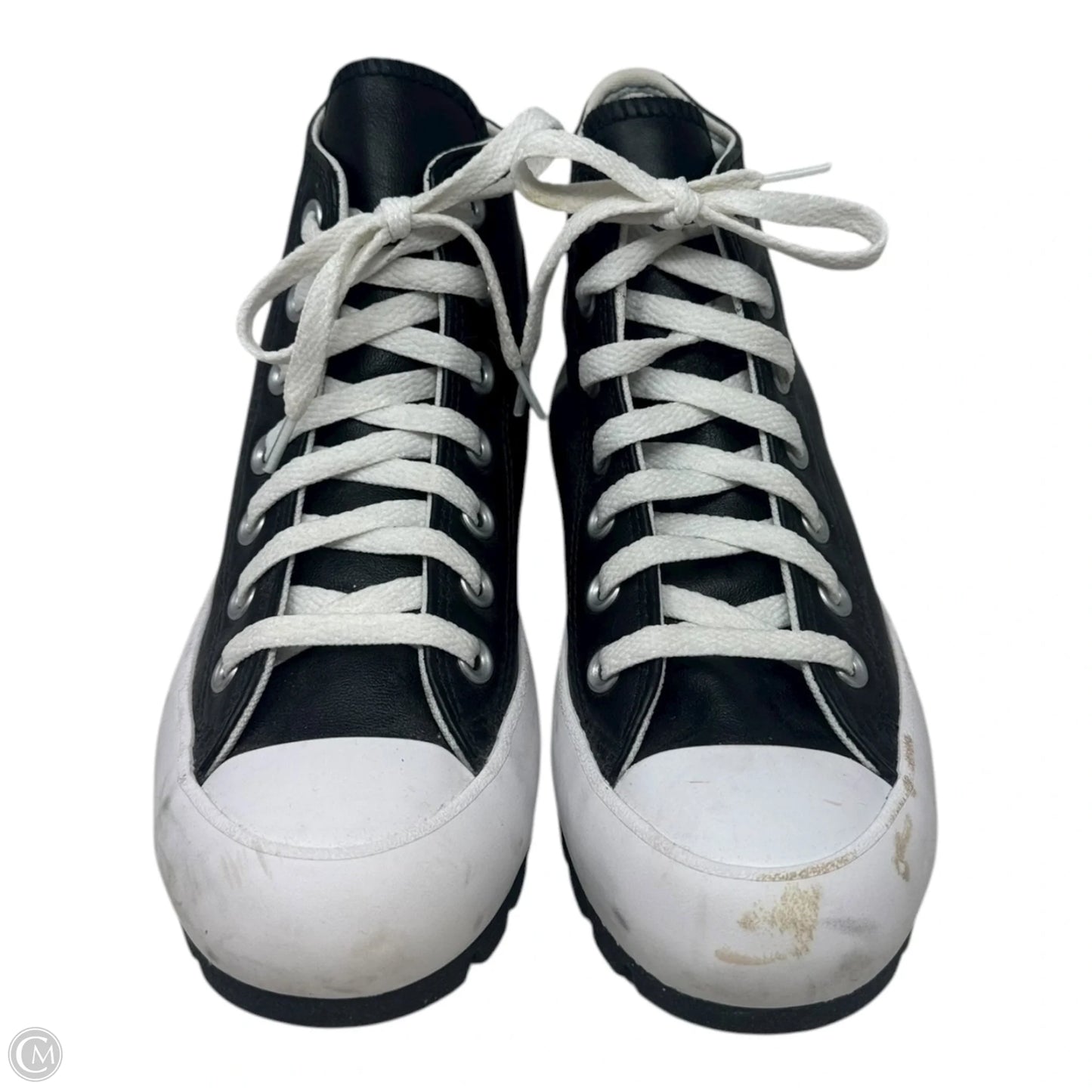 Lug Hi Shoes Sneakers Platform By Converse In Black & White, Size: 5