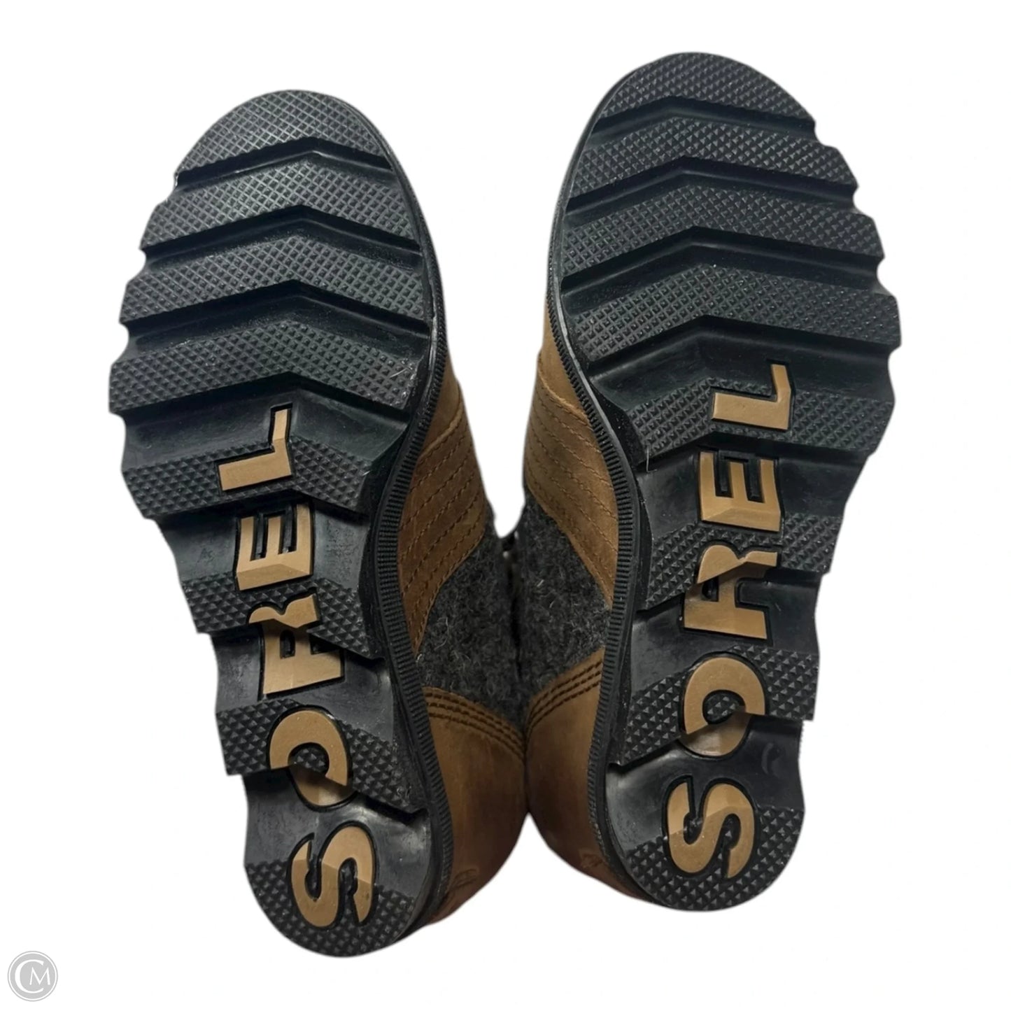 Lexie Wedge Boots Ankle Heels By Sorel In Brown, Size: 5