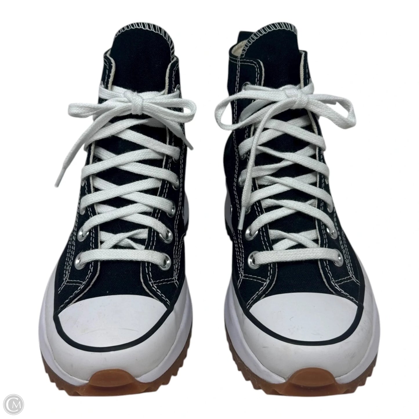 Run Star Hike Shoes Sneakers Platform By Converse In Black & White, Size: 5