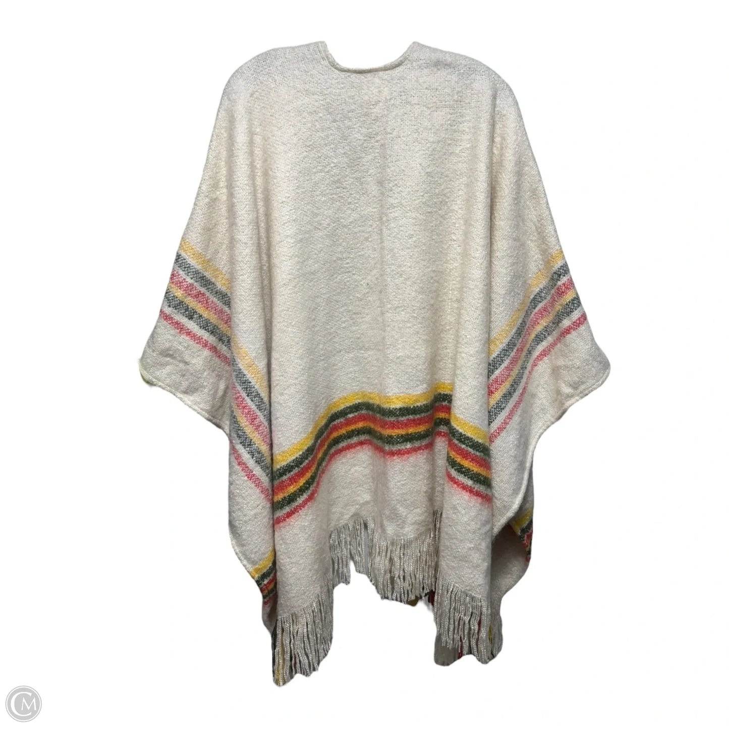 Wren Plaid Blanket Wrap Shawl By Free People In Cream, Size: Osfm