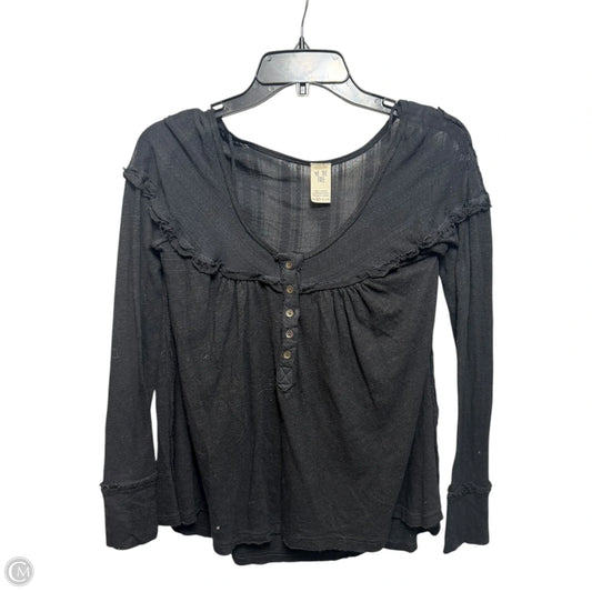 Down Under Henley Top By We The Free In Black, Size: Xs