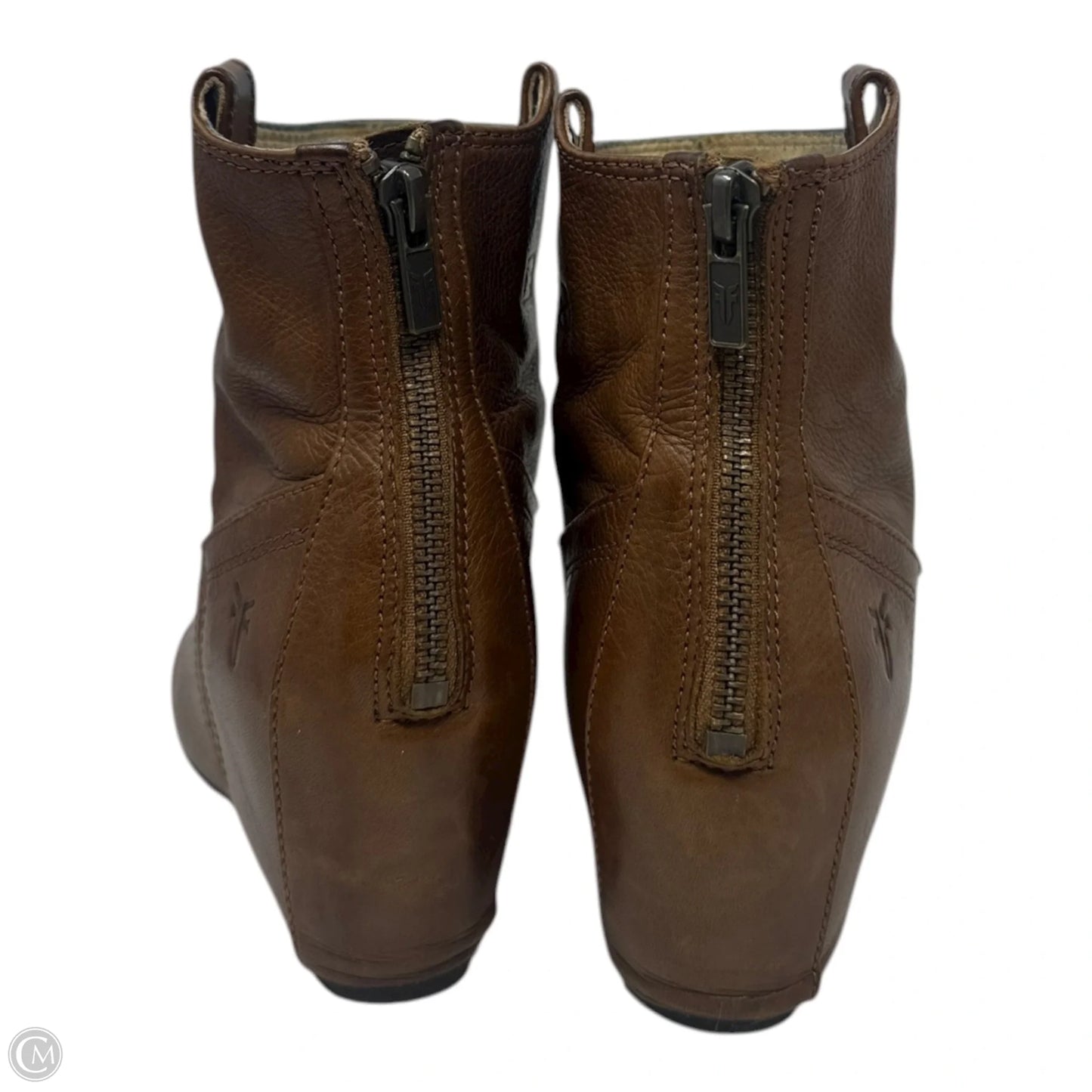 Carson Wedge Boots Ankle By Frye In Brown, Size: 5.5